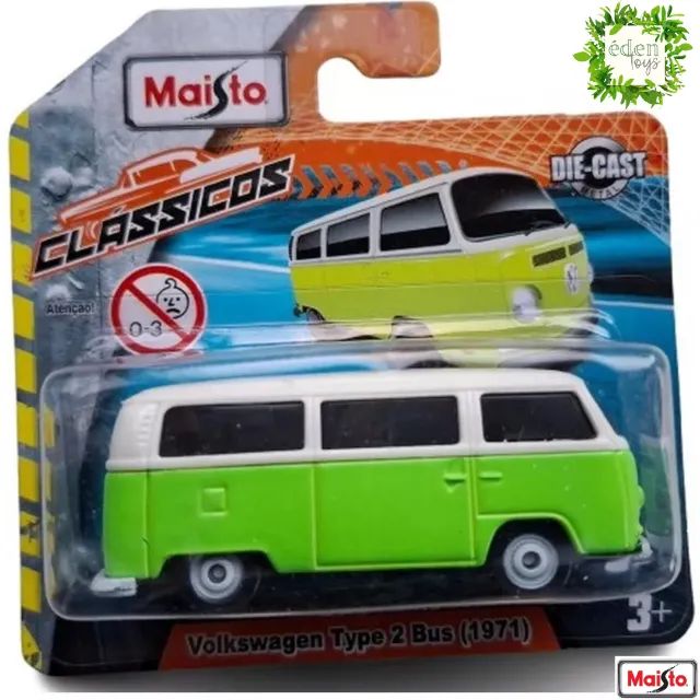 Carrinho Maisto Kombi Samba verde (cód 457) - Foto 3