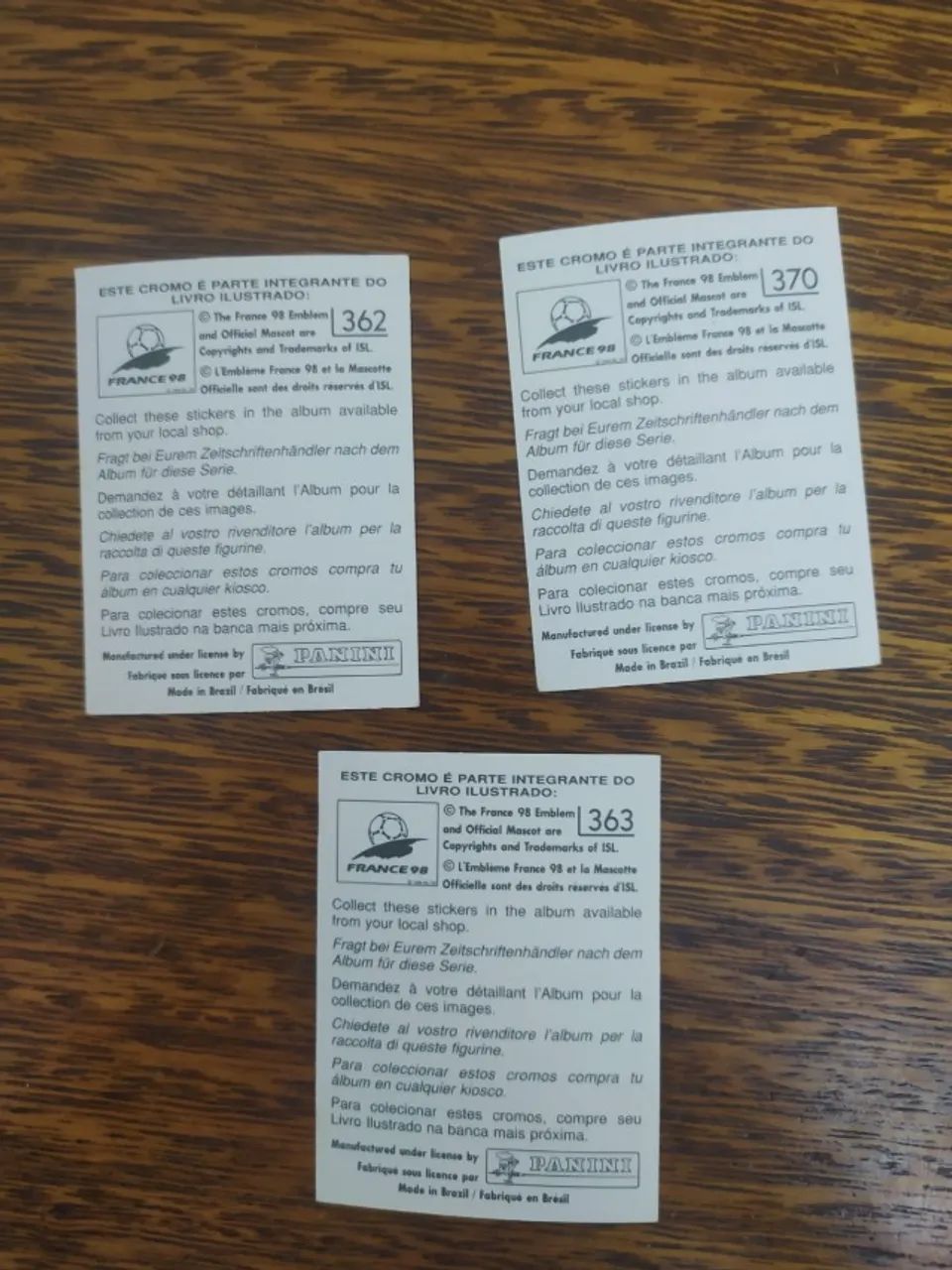 Conjunto De Figurinhas Da Copa De 1998 Da Seleção Do México - Foto 2