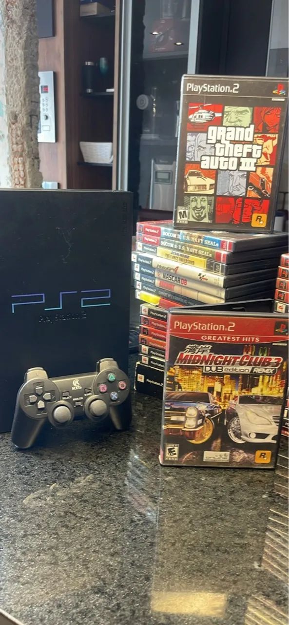 PlayStation 2 (PS2) com Jogo hemix 3 troco por outros 