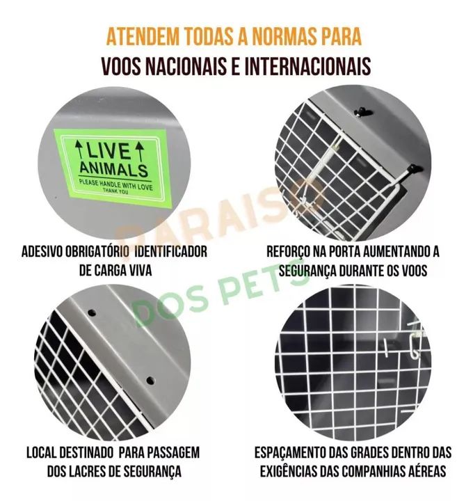 Caixa de Transporte para Cães - Grande - Foto 4