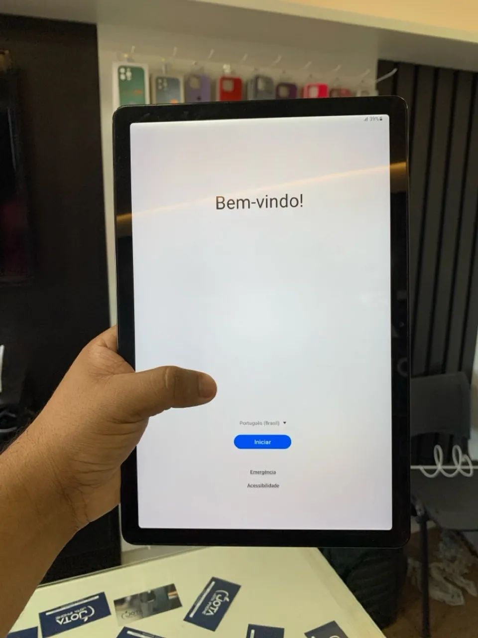 Tablet Samsung Novo - Tela Grande modelo A9 Plus  - Foto 2