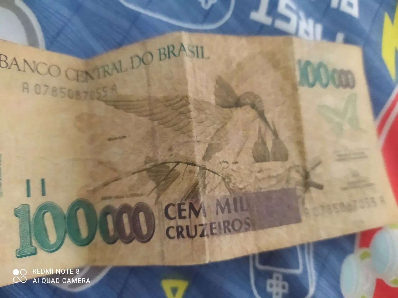 Nota de 100 mil cruzeiros - Brasil - Foto 2