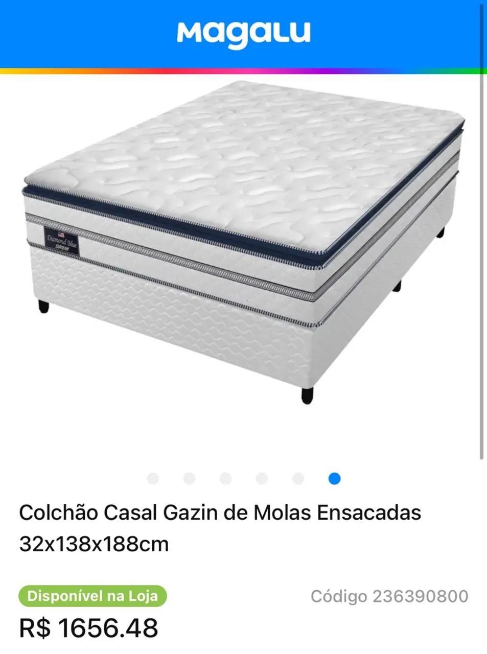Colchão Casal Gazin Diamond Blue 