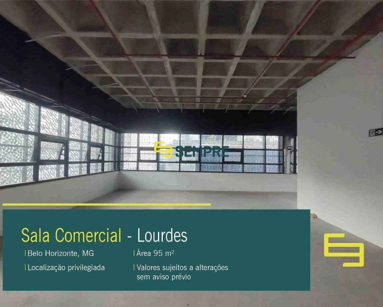 Sala Comercial Corporativo para alugar no Lourdes em BH