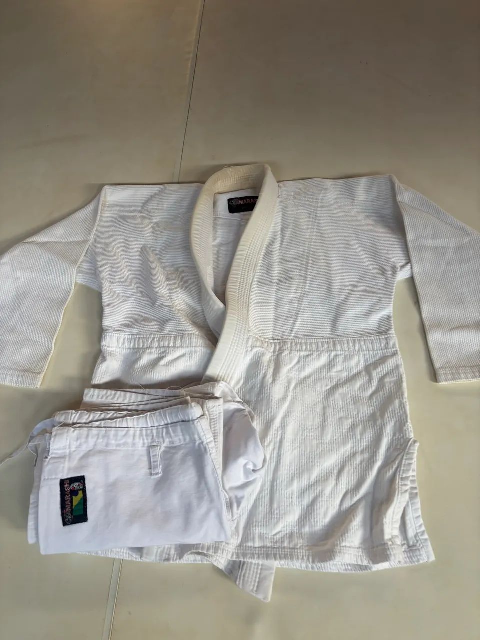 kimono jiu jitsu yamarashi a2 branco - Foto 4