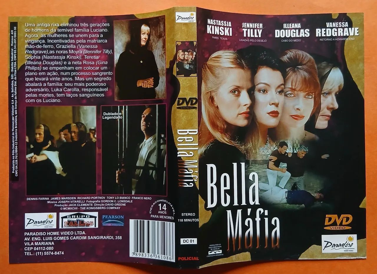 Dvd Bella Máfia - Nastassja Kinski  - Foto 3