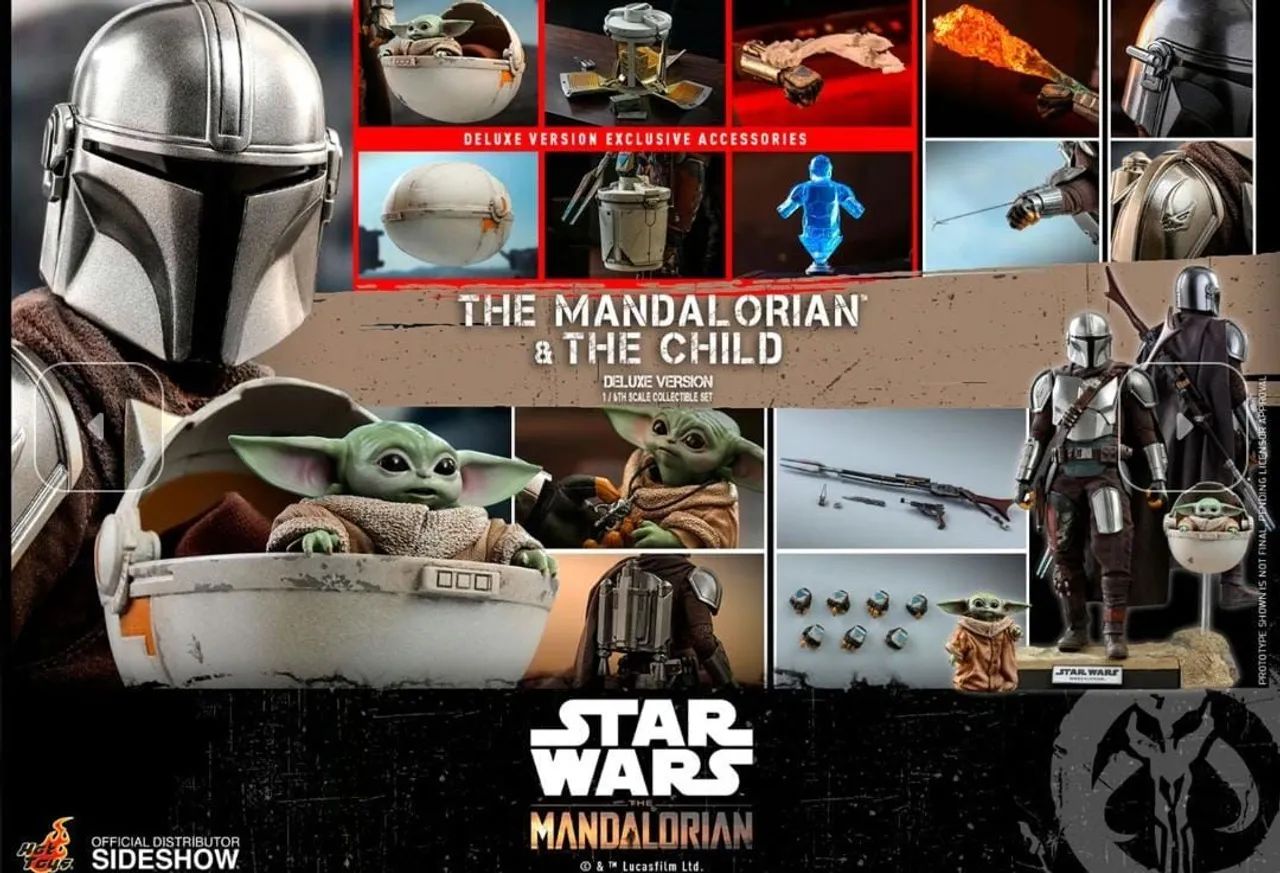 Hot Toys the Mandalorian And The Child Baby Yoda Grogu Mando star wars Darth Vader Luke - Foto 6