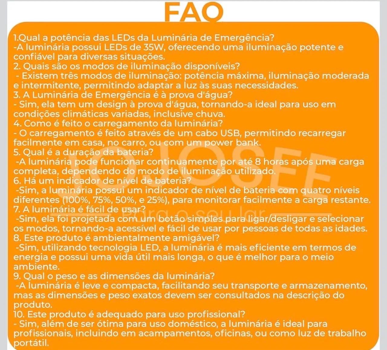 Lâmpada de emergência  - Foto 5