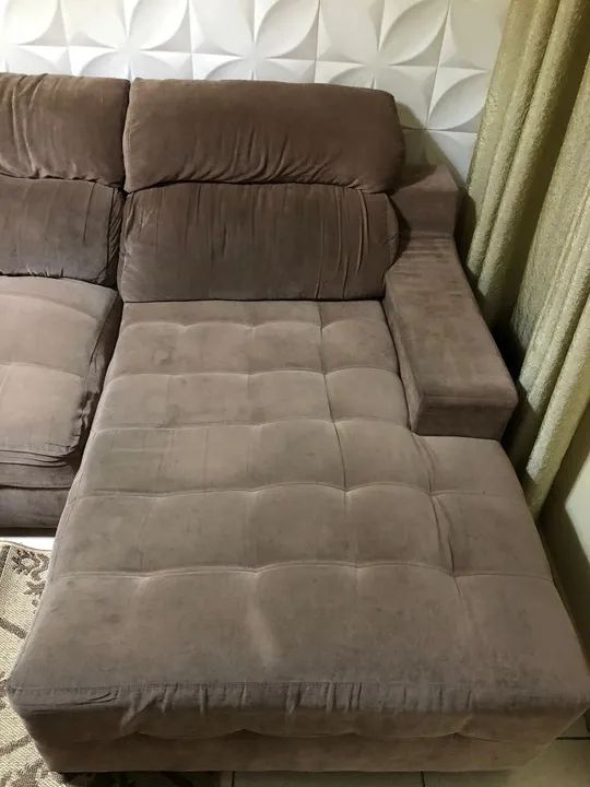 Sofá Retrátil 2.90m Bege - Foto 3