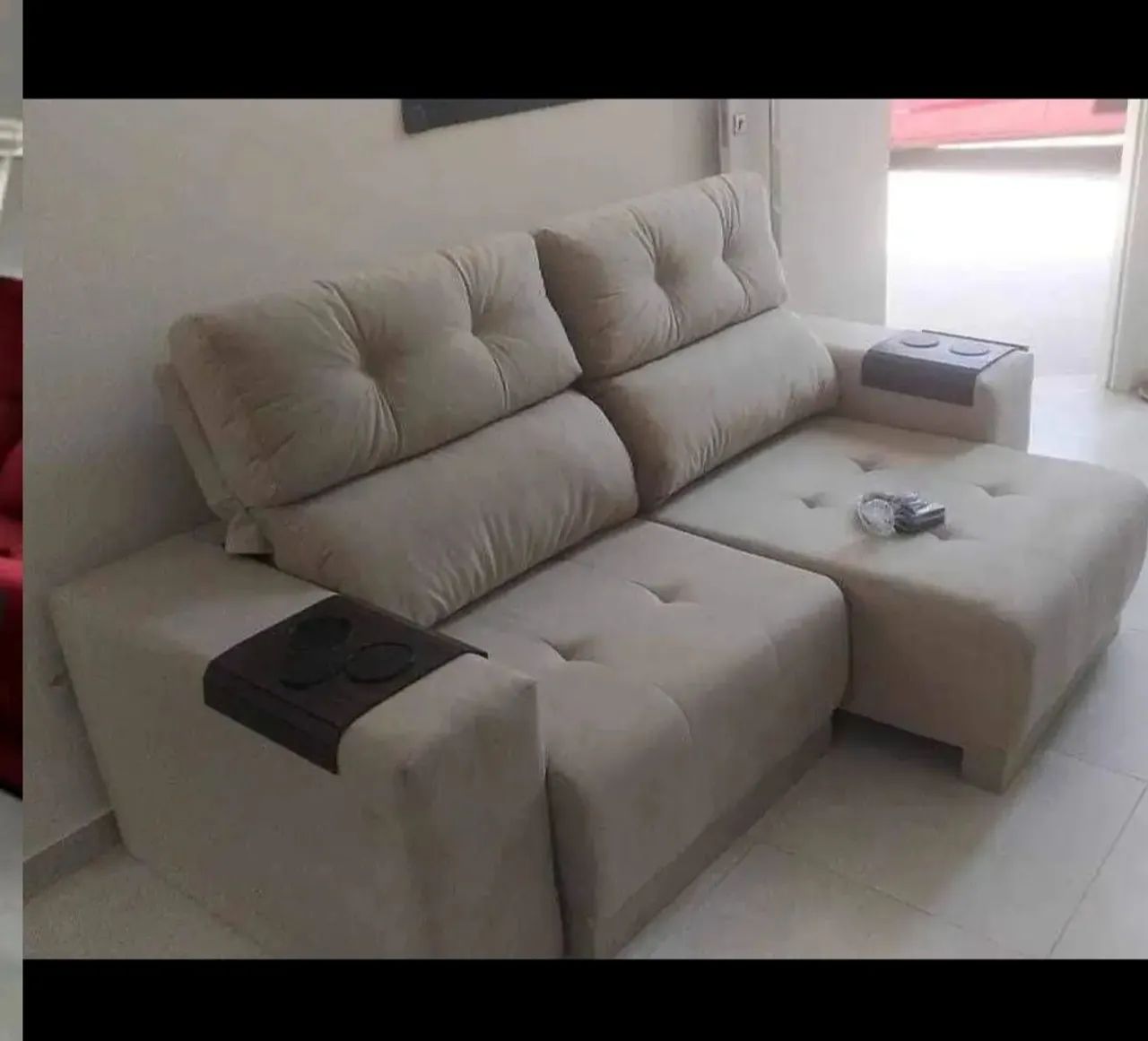 SOFA RETRATIL RECLINÁVEL PAGUE NA ENTREGA FRETE GRÁTIS  - Foto 3