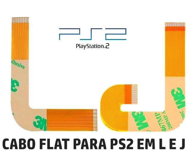 Cabo flat para ps2 slim modelos 9000 e 7000