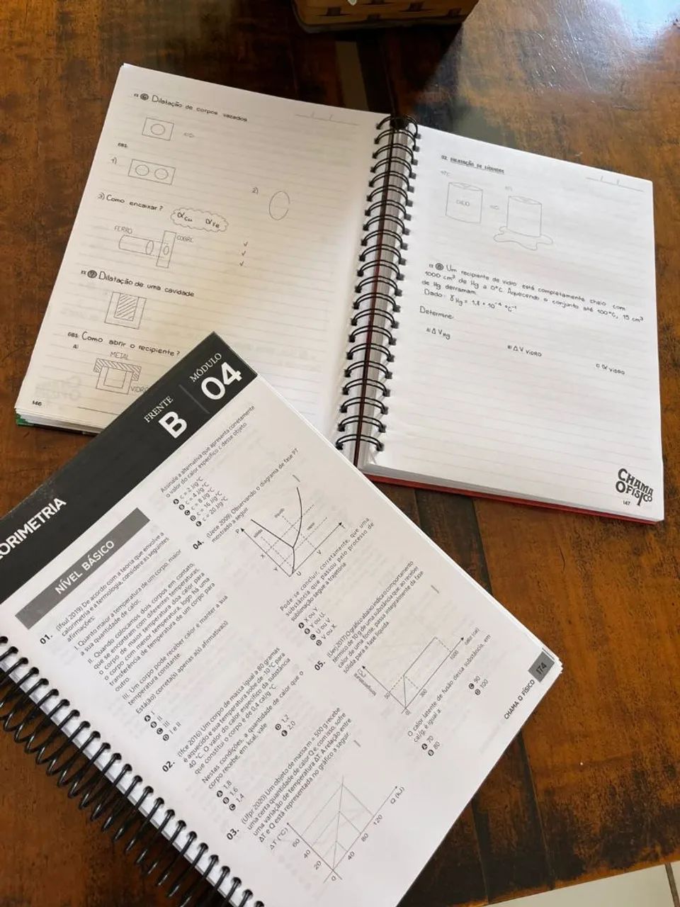 Manuscrito e Apoatila de exercícios Chama o Físico - Foto 2