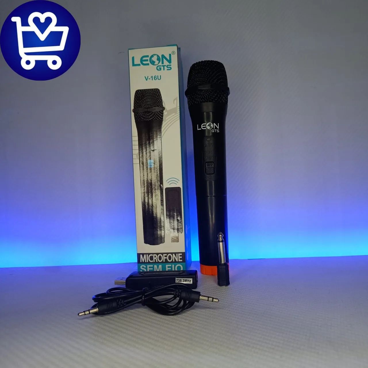 Microfone Sem Fio Leon GTS V-16U - Foto 4