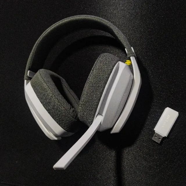 Headset Gamer Sem Fio Binune BW06 Branco e Preto NOVO - Foto 5