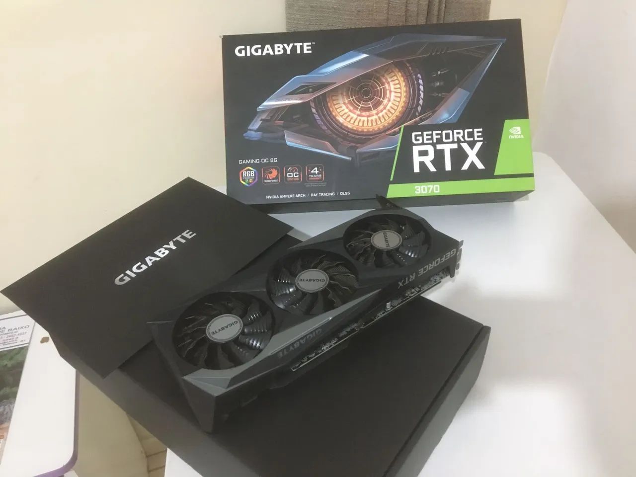 Placa de vídeo rtx 3070 gigabyte 8gb em excelente estado  - Foto 2