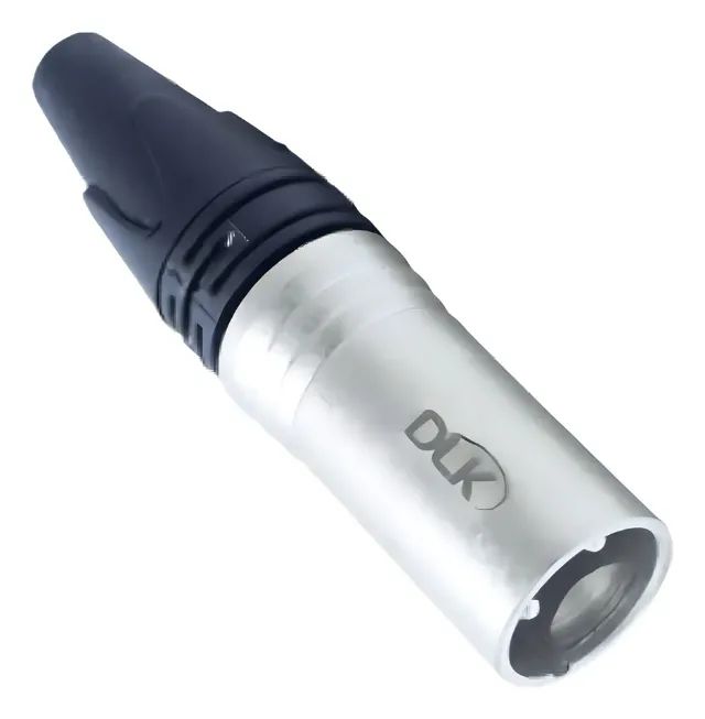 Conector Xlr 3 Pólos Macho Dlk (unidade)