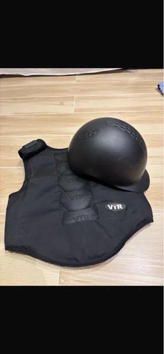 Colete e capacete de segurança para equitação - Foto 3