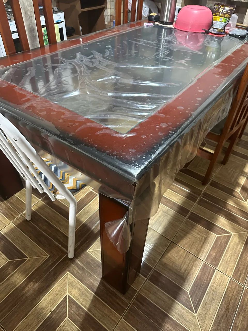 Mesa de Madeira com Vidro - Foto 3