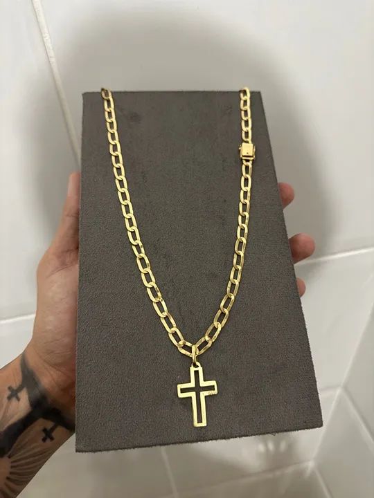 Cordão Laminado Ouro 18k