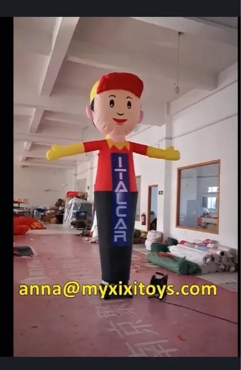 Boneco   Biruta inflavel  propaganda 6  mts de altura 2 motores - Foto 4