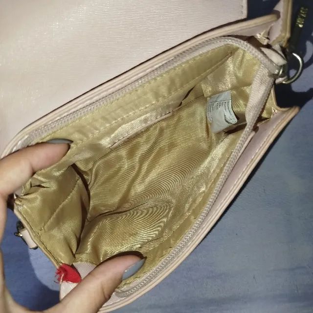 Bolsa de ombro corino rosa bebê - Foto 4