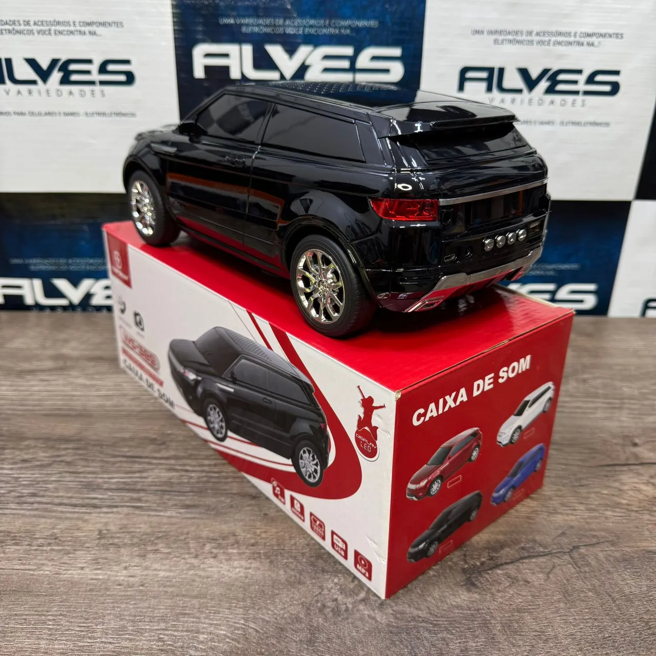 Caixa de Som Bluetooth Carro com LED