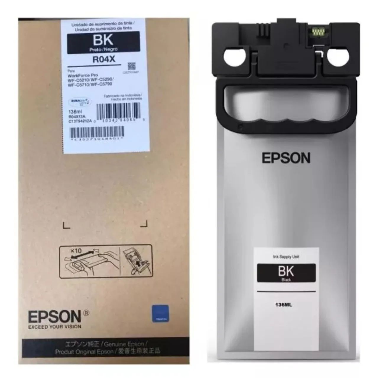 Cartucho ORIGINAL Epson Wf C5710 - ORIGINAL FRETE GRÁTIS!