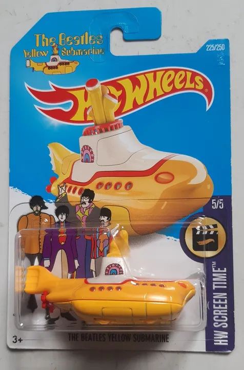 Miniatura Hot Wheels Yellow Submarine Beatles - Foto 2