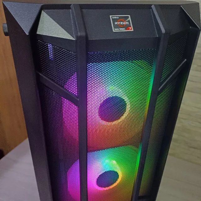 PC Gamer Ryzen 7 5700G c/ Water Cooler, 16Gb Mem, SSD Nmve c/ 1 ano de Garantia em até 12x - Foto 5