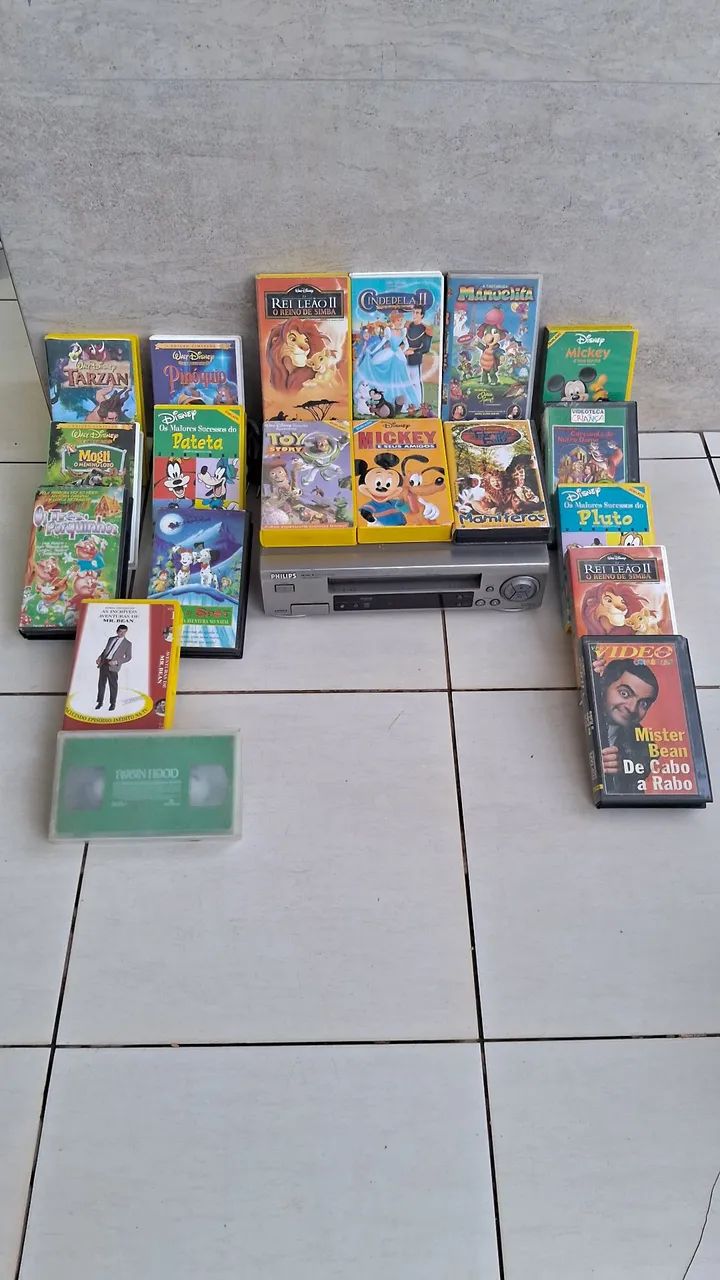  vídeo cassete  philips vr610 e fitas vhs - Foto 3