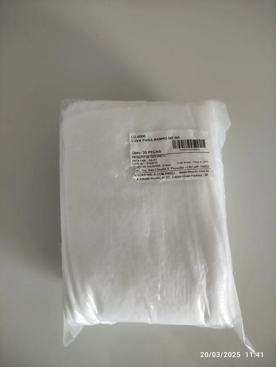 Luvas Corporal para Banho de leito - Foto 2