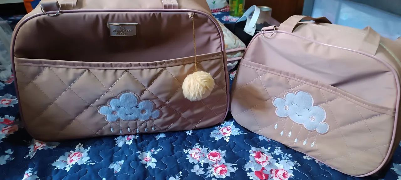 Kit Mochila Infantil para Bebê - Nuvem com Chuva - Foto 3
