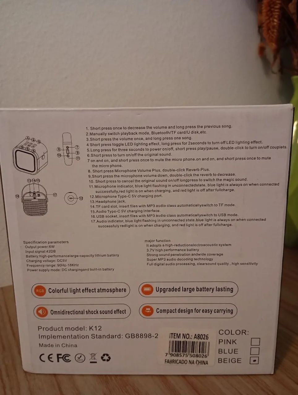 Karaokê Bluetooth - Foto 3