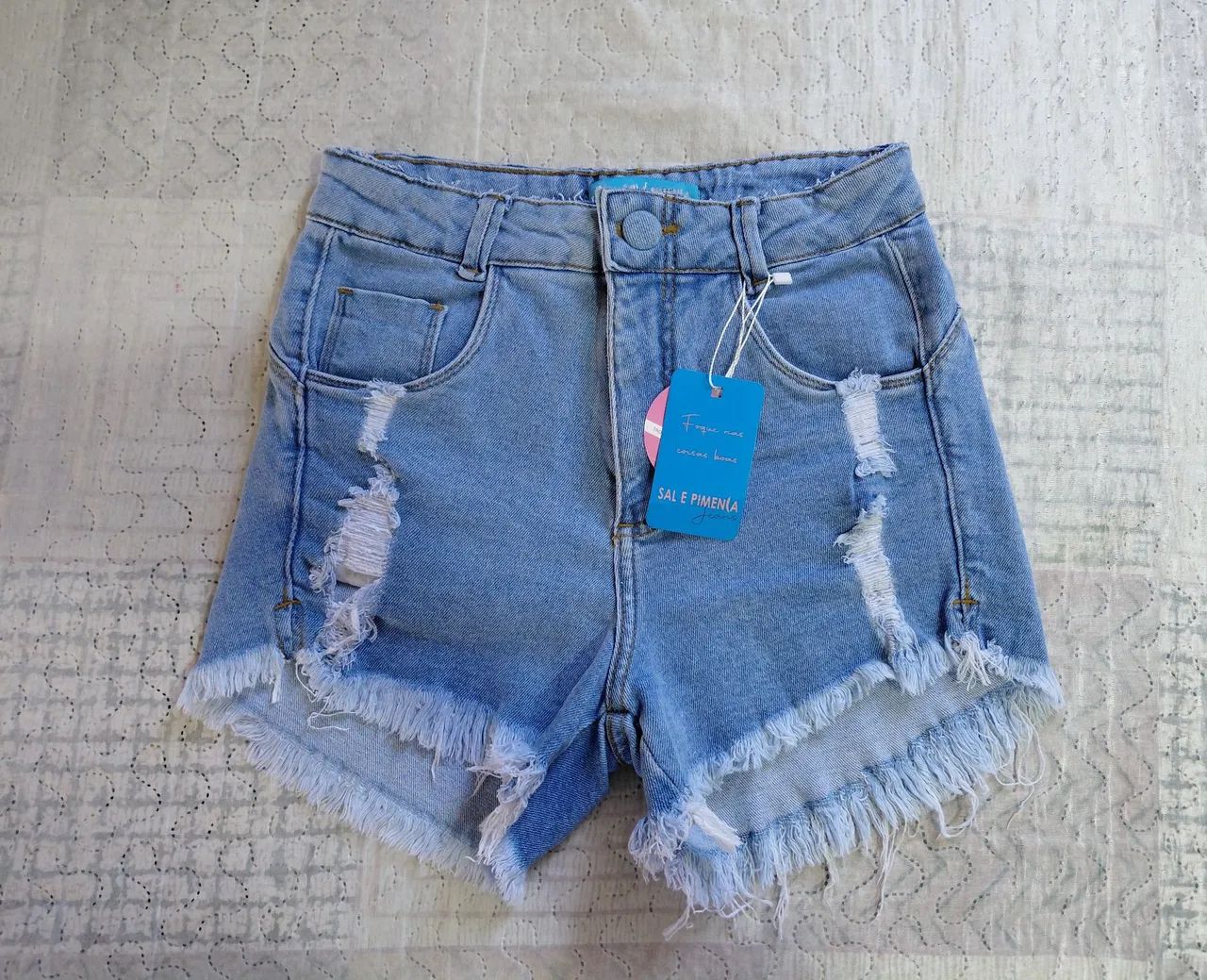 Short Jeans Sal e pimenta tamanho 36