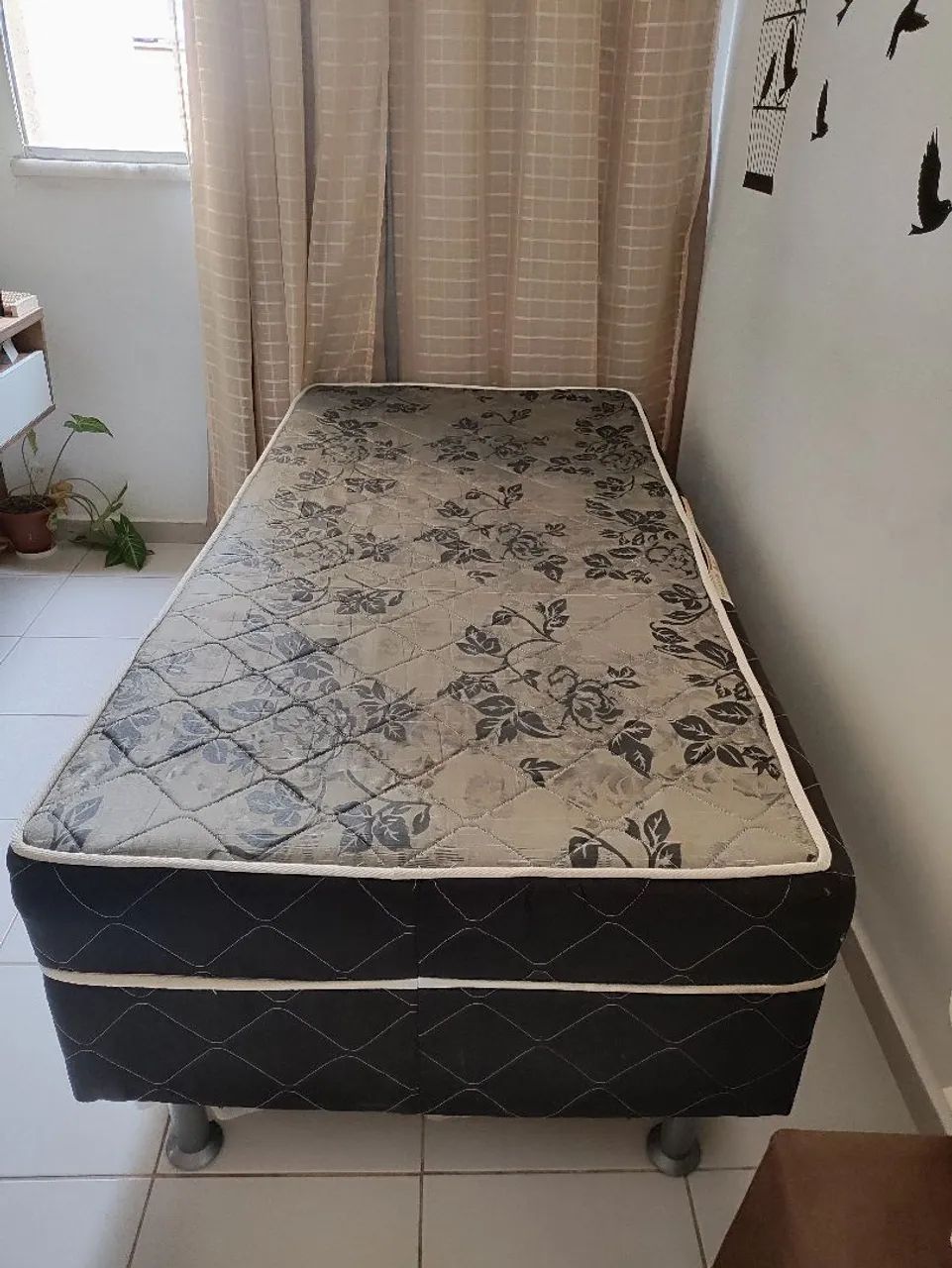 Cama box conjugada de solteiro 