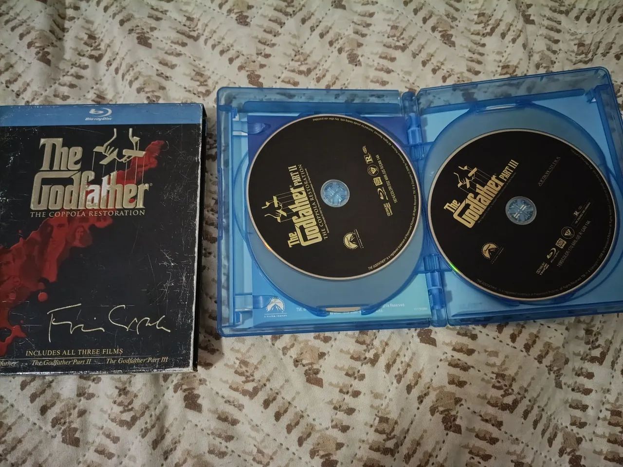 Blu Ray Batman o cavaleiro das trevas e batman begins + box importado poderoso chefão  - Foto 2