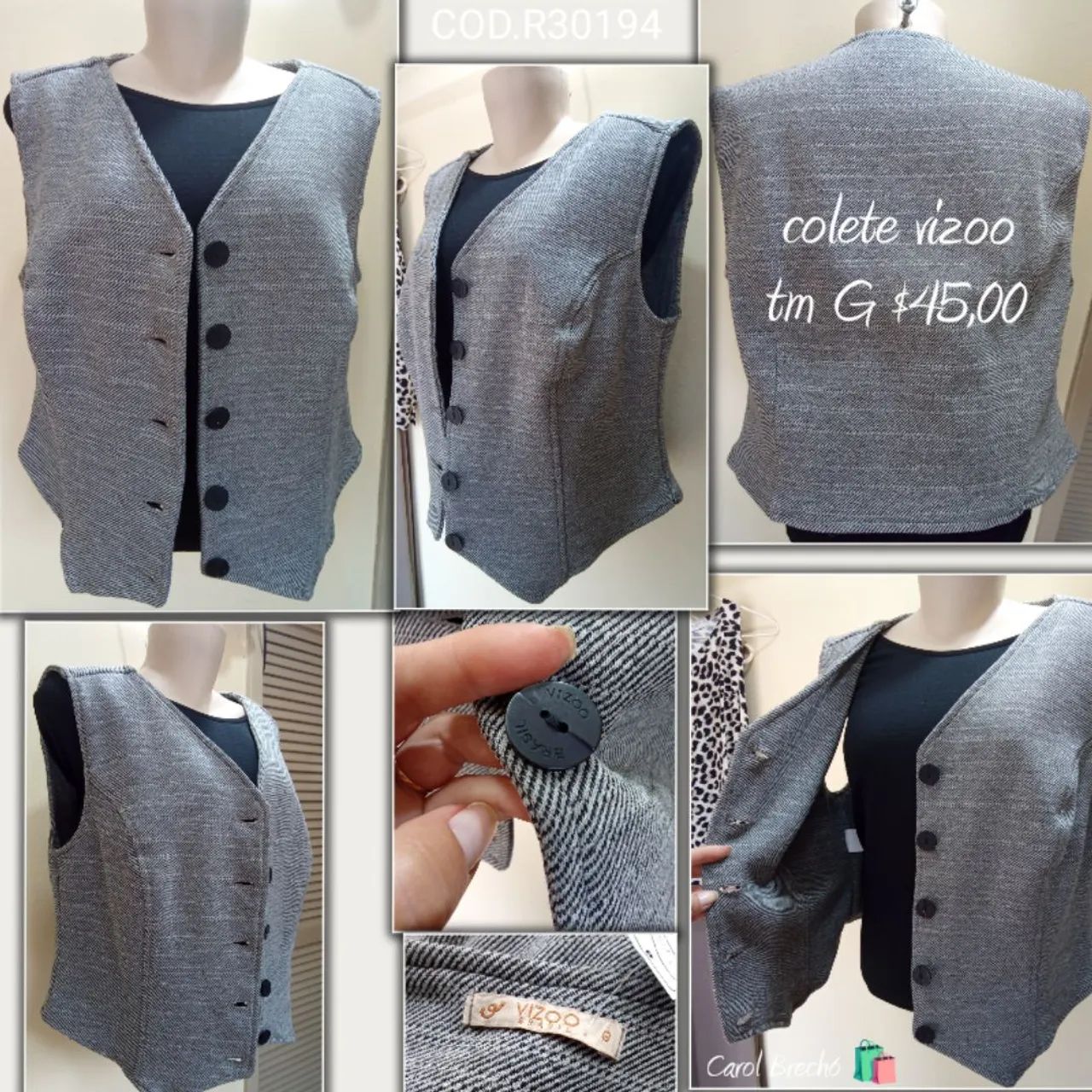 Colete feminino vizoo 