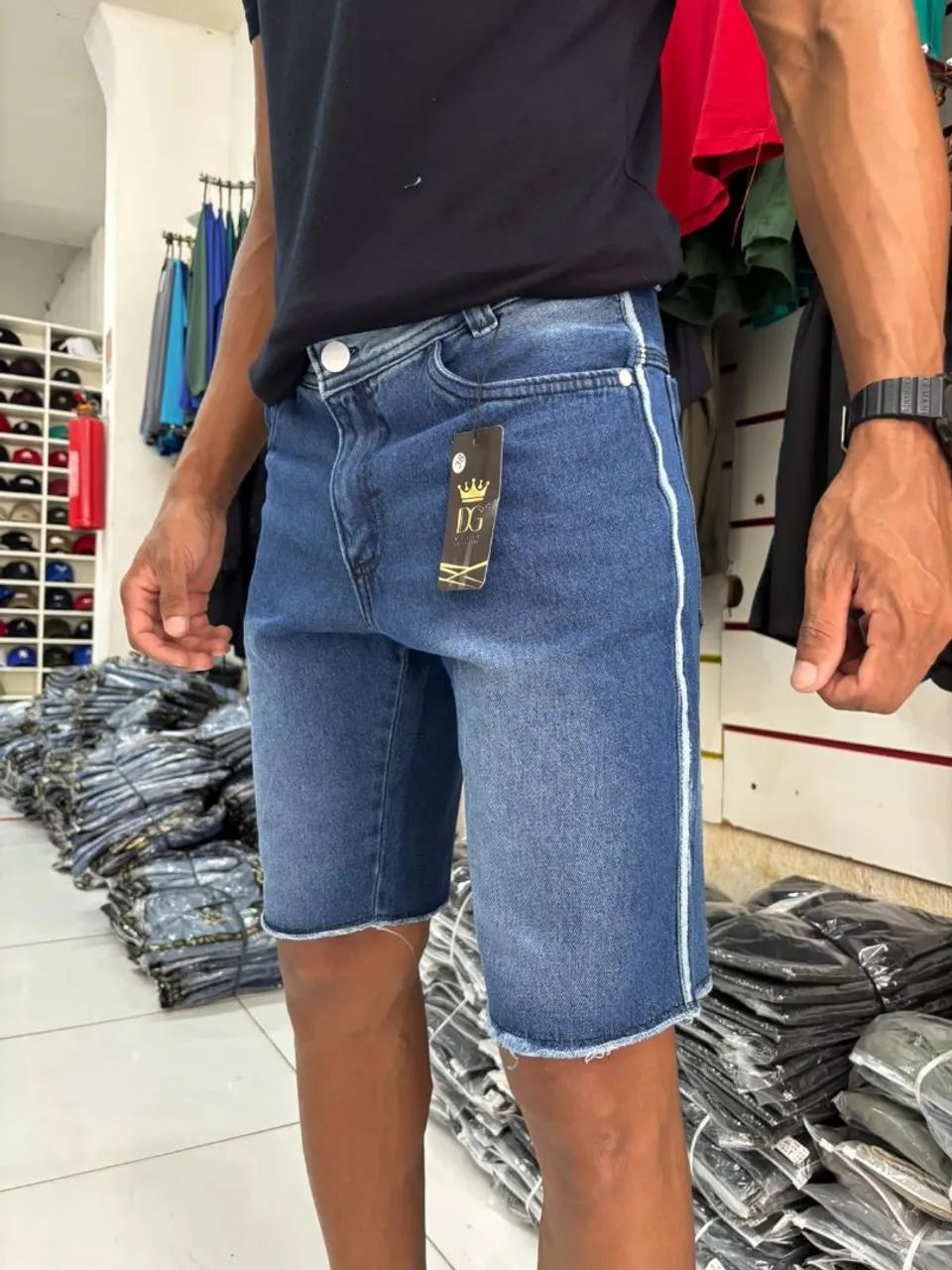Bermudas de sarja modelos cargo da high - Foto 5