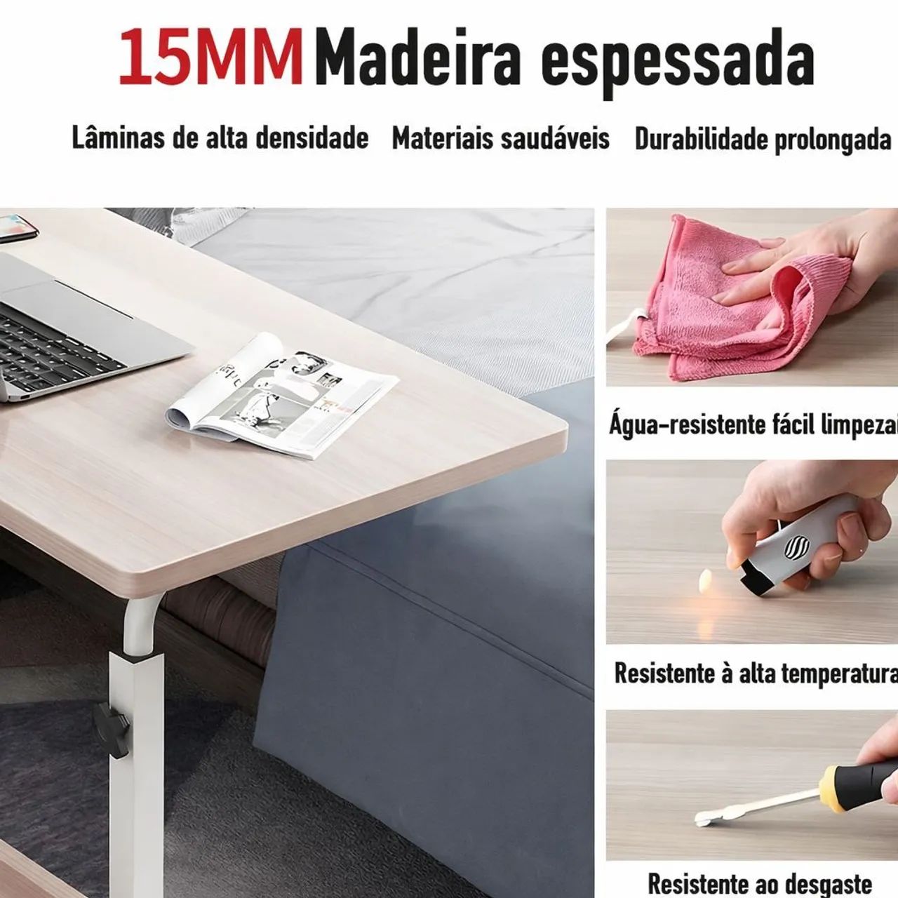 Mesa de estudos com Rodinhas - Foto 2