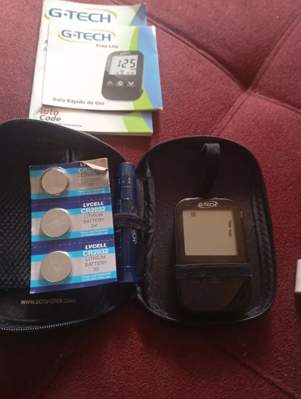 Aparelho medidor glicose  marca g tech - Foto 3