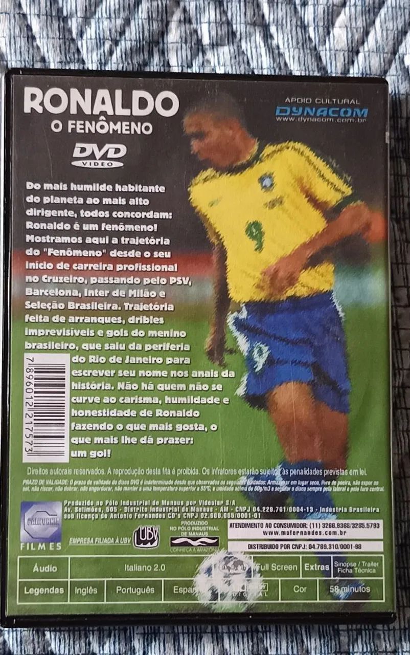 DVD Ronaldo o fenômeno  - Foto 4