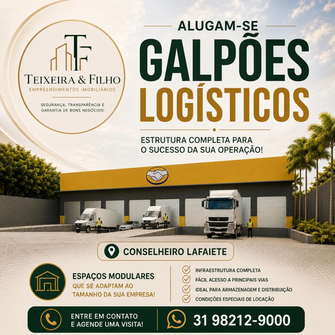 Galpões logísticos para locação 
