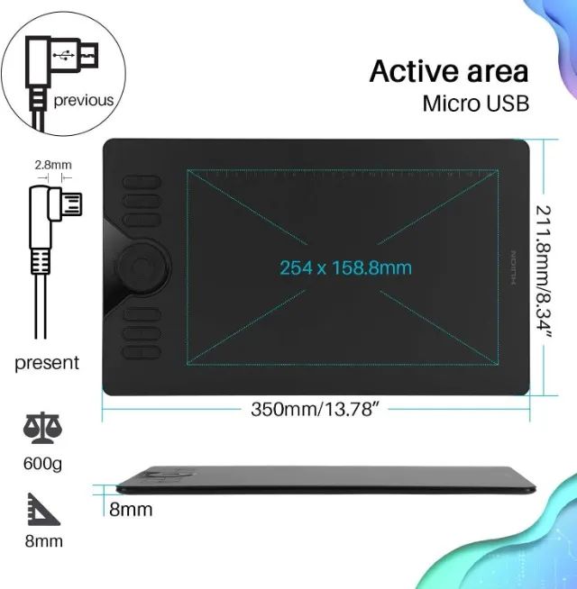 Mesa digitalizadora Huion HS610 - Foto 4