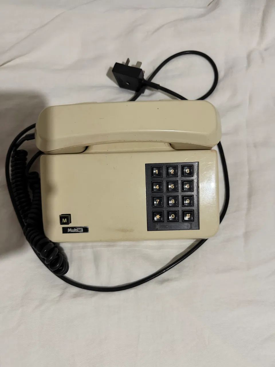 Telefone fixo antigo de discar Mult Tel