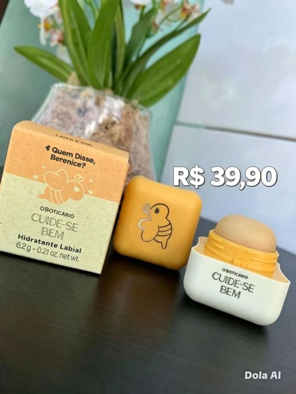 Hidratante Labial leite e mel cuide-se bem