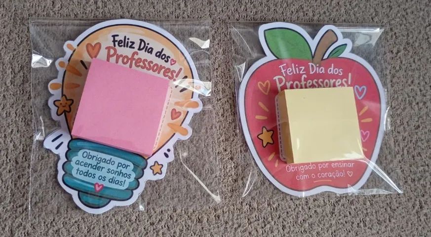 Lembrancinha Dia dos Professores - Card + Post-it 4×4 cm ? - Foto 4