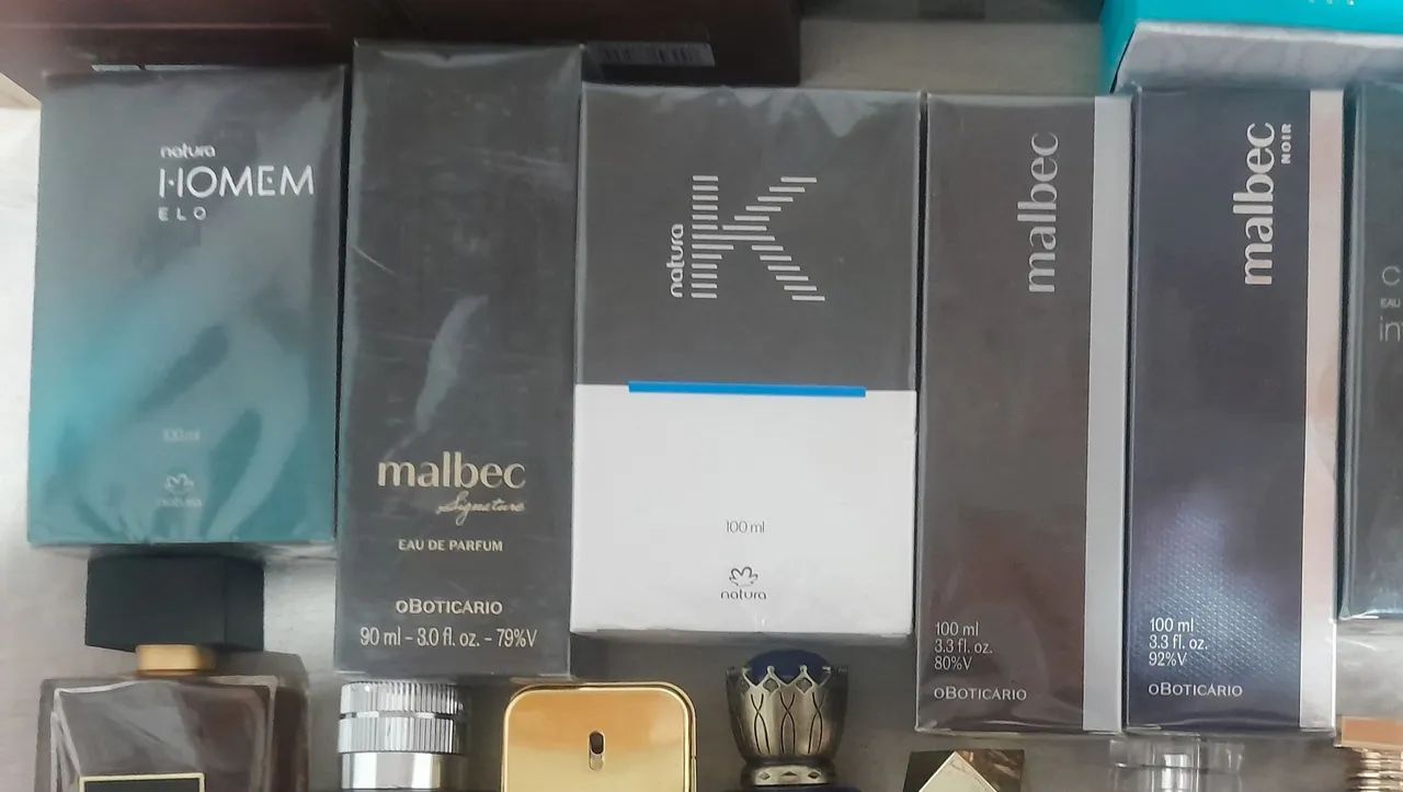 Perfumes natura e boticário 
