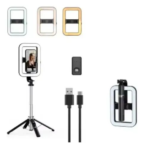 Tripé Ring Light LED Tomate MZP-308 190cm c/ Controle Bluetooth p/ Celular - Foto 2