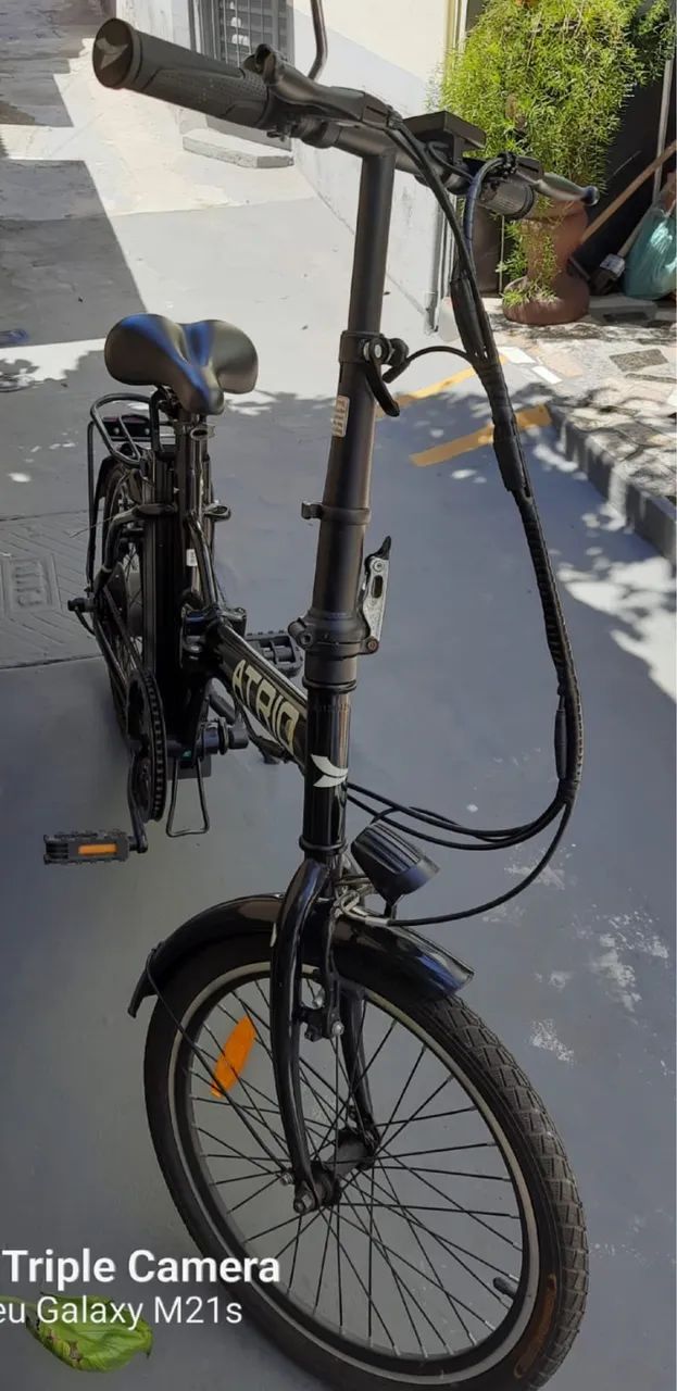 Bicicleta elétrica átrio Chicago BATERIA COM DEFEITO  - Foto 5