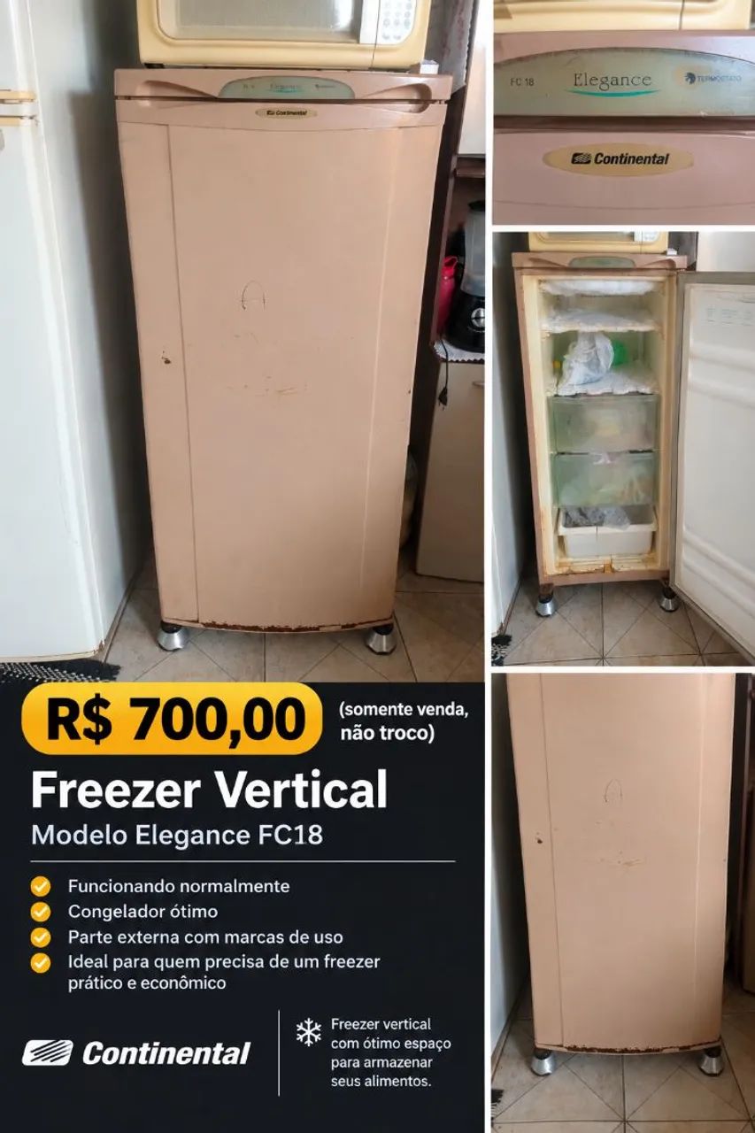 Freezer vertical Continental 